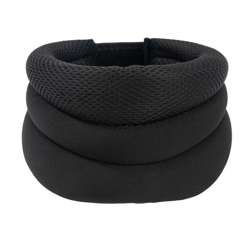 Three layer sponge neck support, breathable, high elasticity, anti bowing, forward leaning, cervical neck decompression, office neck cover