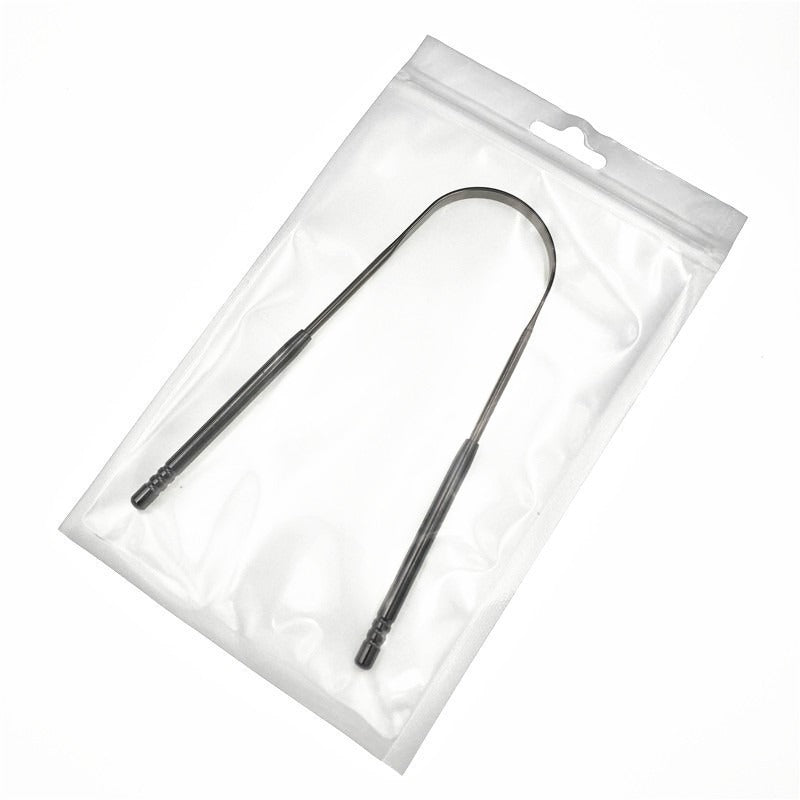 Stainless steel 304 tongue scraper, tongue coating cleaner, tongue scraper, tongue coating brush, oral care tool