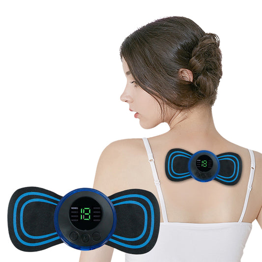 EMS Electric Pulse Neck Massager – Cervical Massage Patch & Muscle Stimulator for Pain Relief, Portable Relaxation