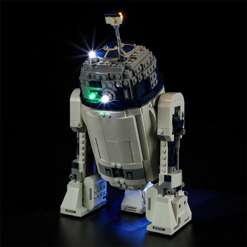 YEABRICKS is compatible with LEGO 75379 Star Wars R2-D2 LED lighting, building block toys, assembly lights