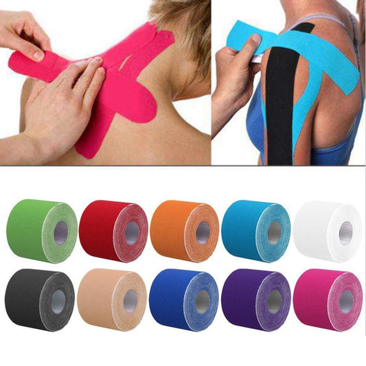 Sports Muscle Protector – 5cm All-Cotton Waterproof Kinesiology Tape for Intramuscular Support